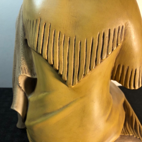 Vtg Byron Molds 10” 1979 Native American Woman & Infant Baby Figurine - Picture 5 of 16